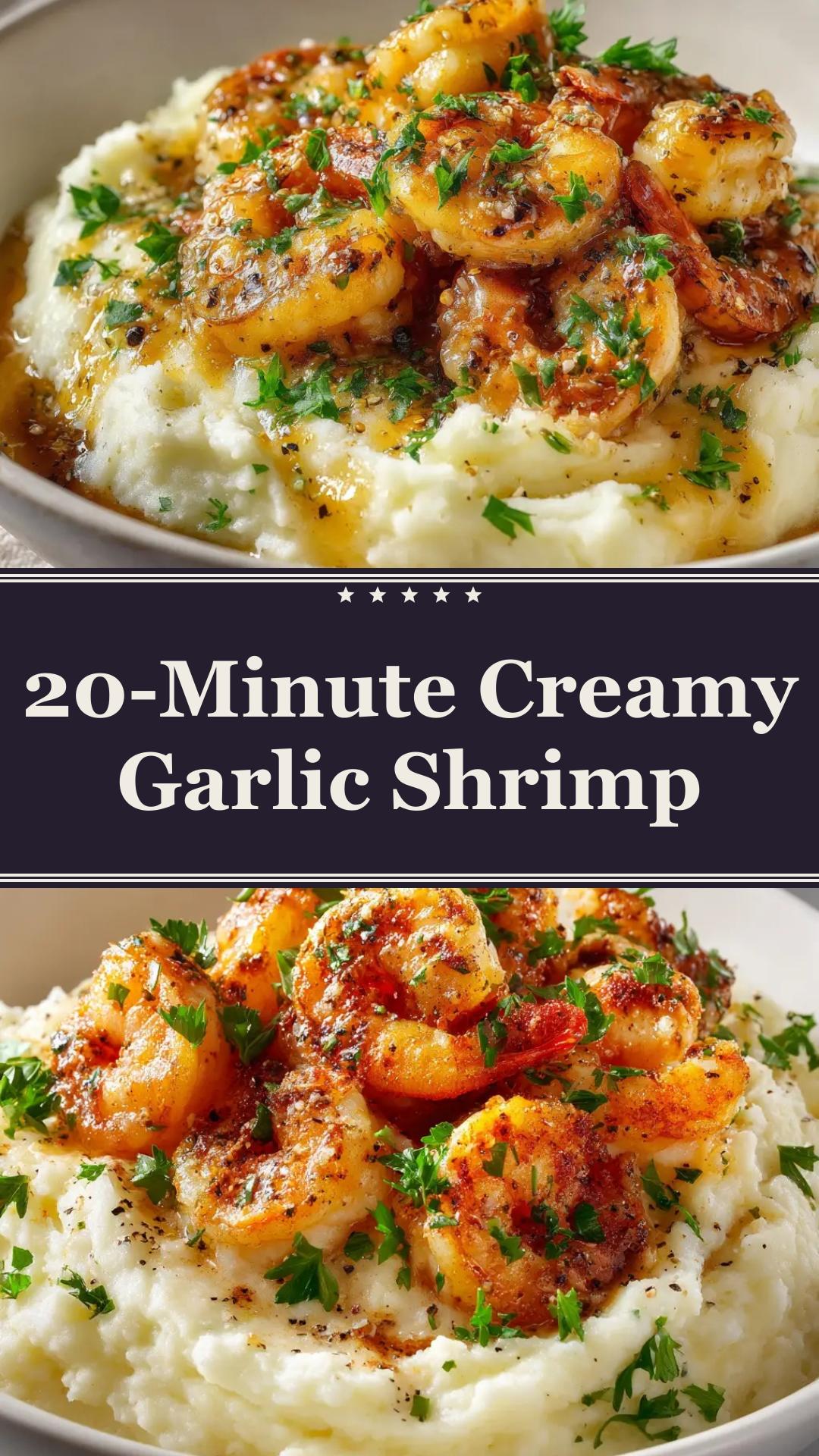 Creamy Garlic Shrimp: A 20-Minute Skillet Dinner — pin 2