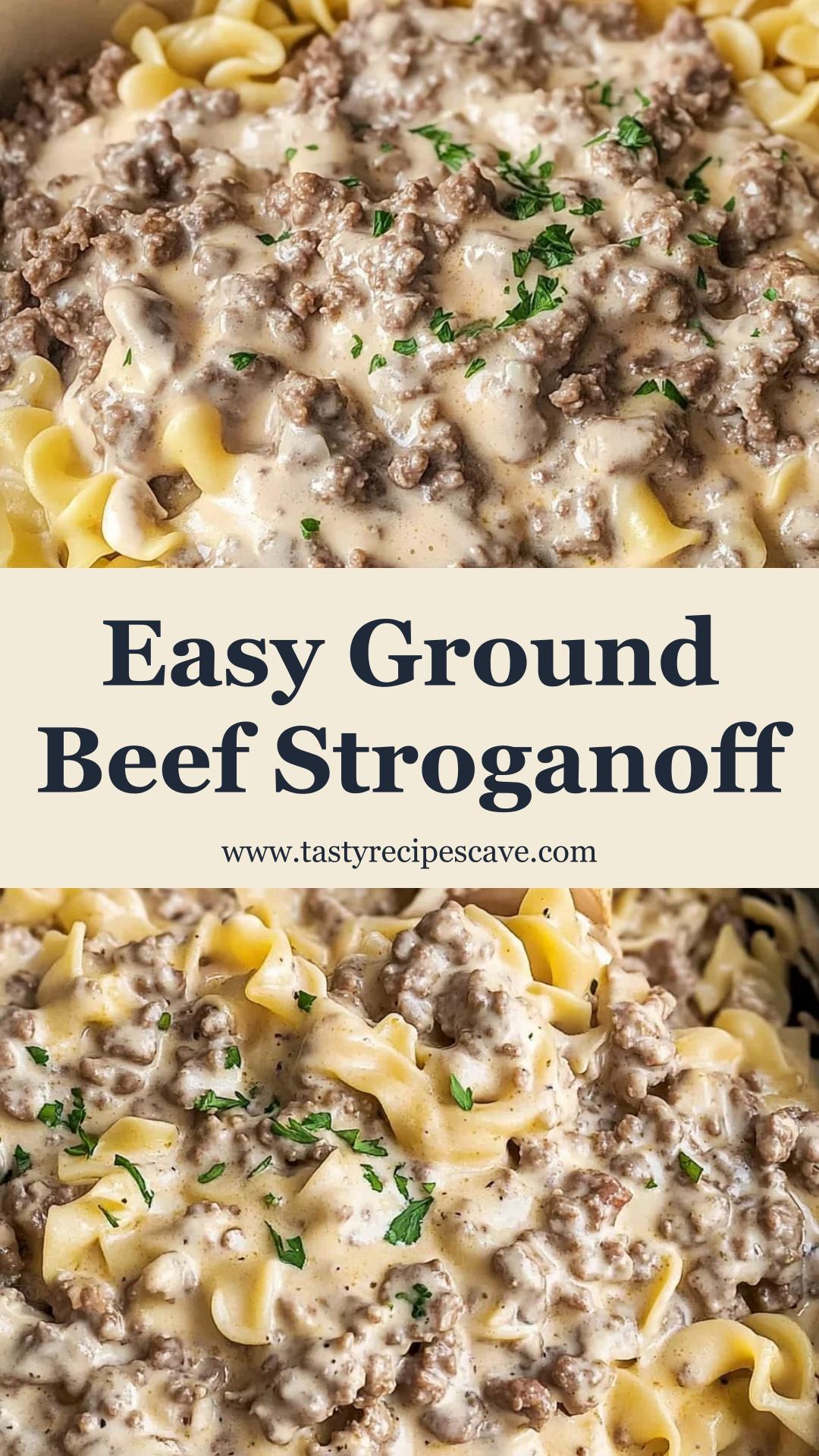 30-Minute Ground Beef Stroganoff: Easy Family Dinner — pin 2