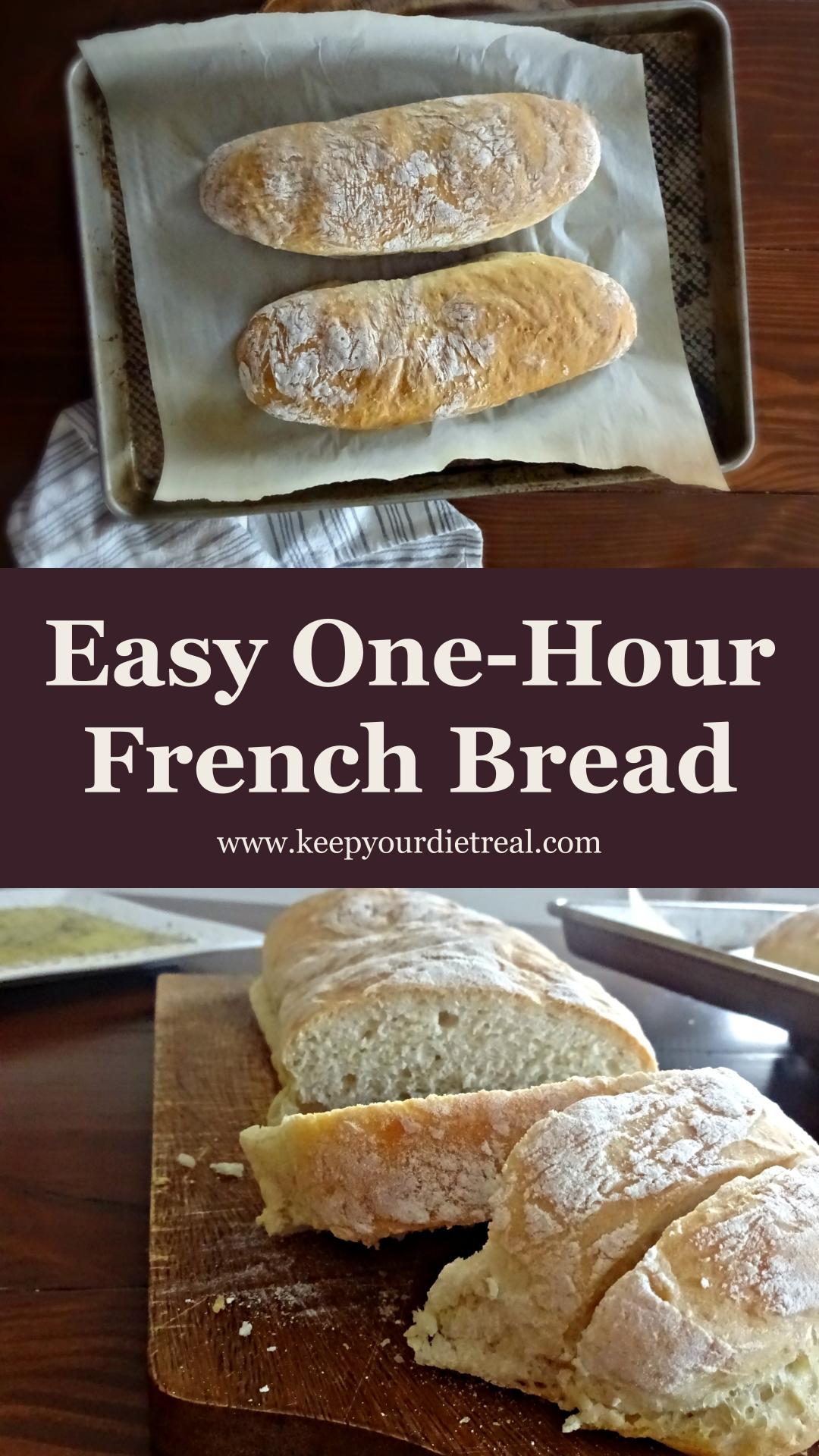 One-Hour French Bread With a Crusty Golden Finish — pin 3