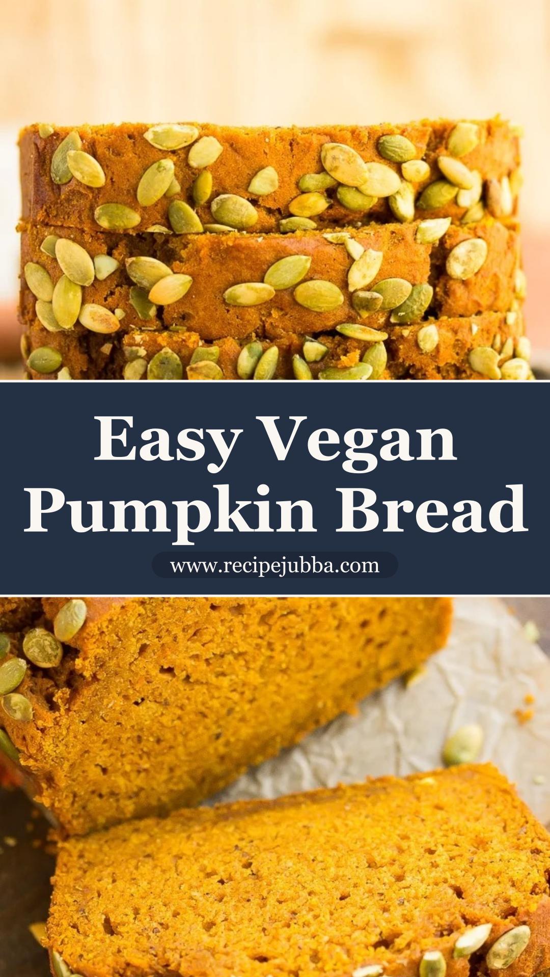 Vegan Pumpkin Bread with Pepitas and Warm Spices — pin 3