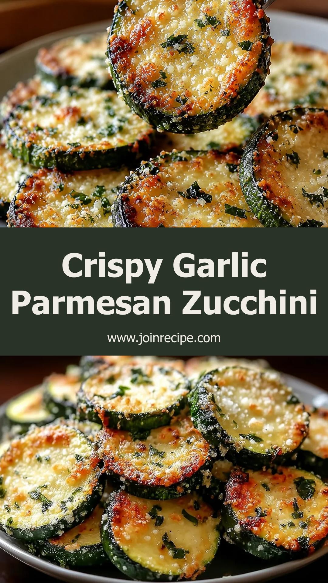 Crispy Garlic Parmesan Roasted Zucchini: A Flavor-Packed Side Dish — pin 2