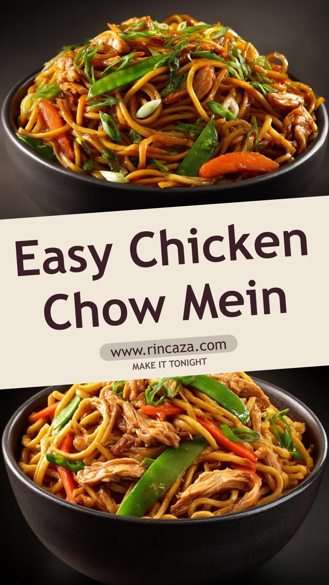 Chicken Chow Mein with Cabbage and Egg Noodles — pin 2