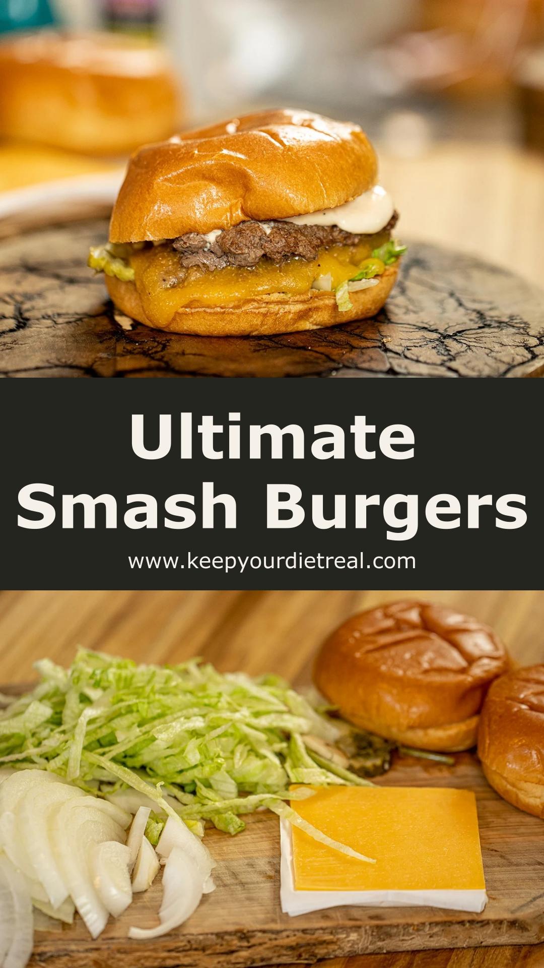 Smash Burgers with Caramelized Beef and Tangy Burger Sauce — pin 1