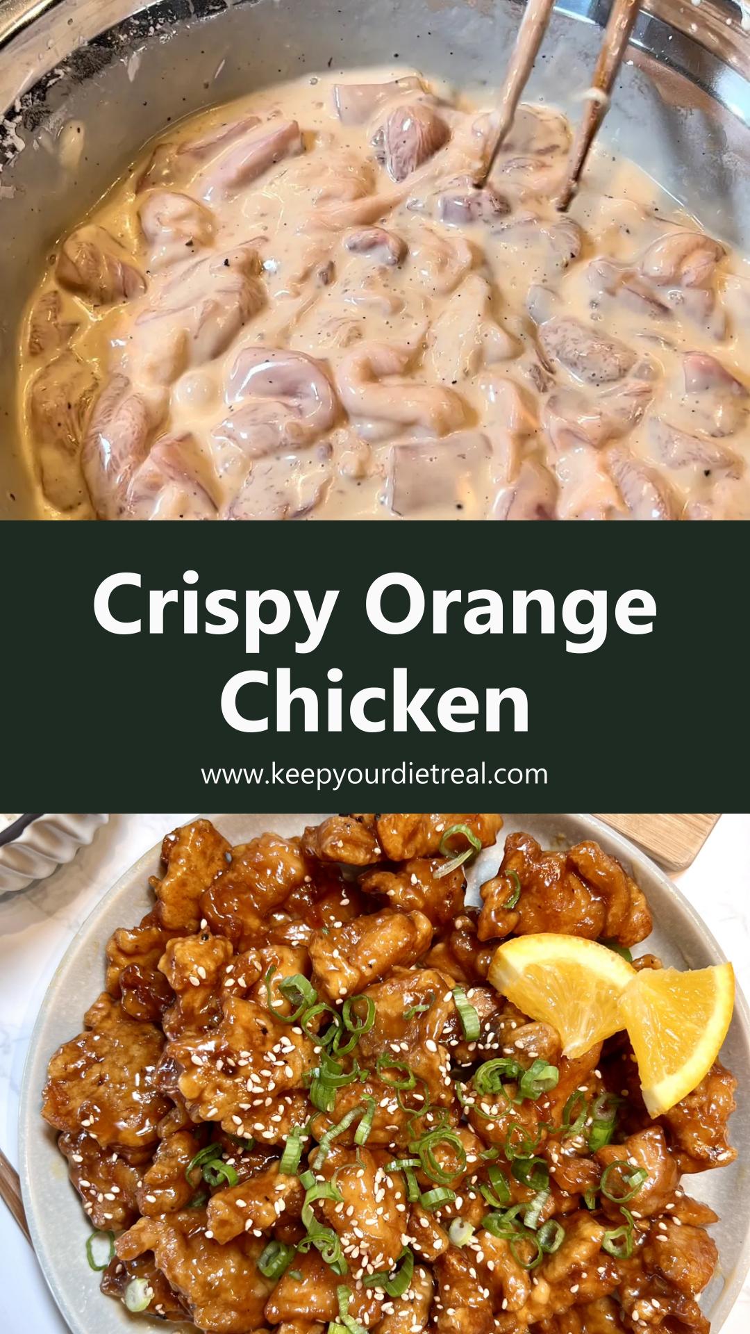 Orange Chicken with Crisp Double-Fried Chicken and Fresh Orange Sauce — pin 3