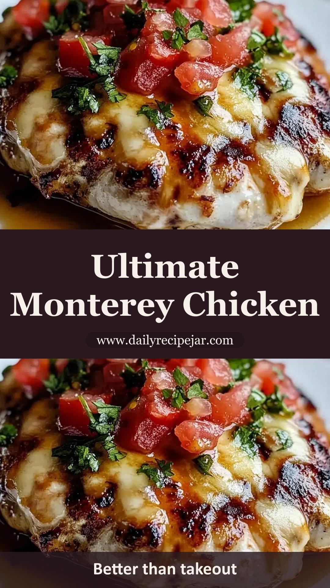 Monterey Chicken With Barbecue Sauce, Bacon, and Monterey Jack — pin 1