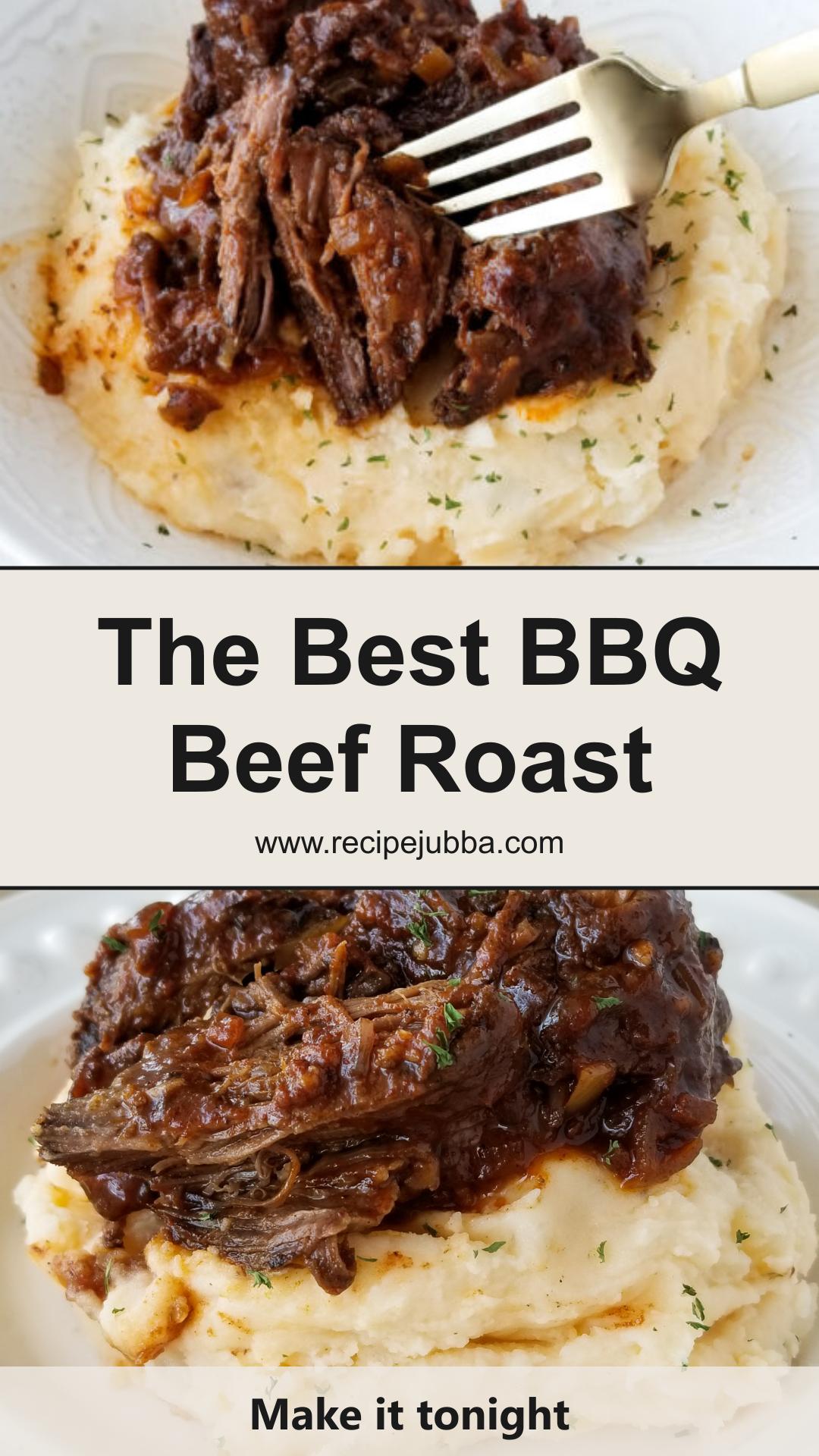 Slow Cooker BBQ Beef Roast With Fork-Tender Tri-Tip — pin 1