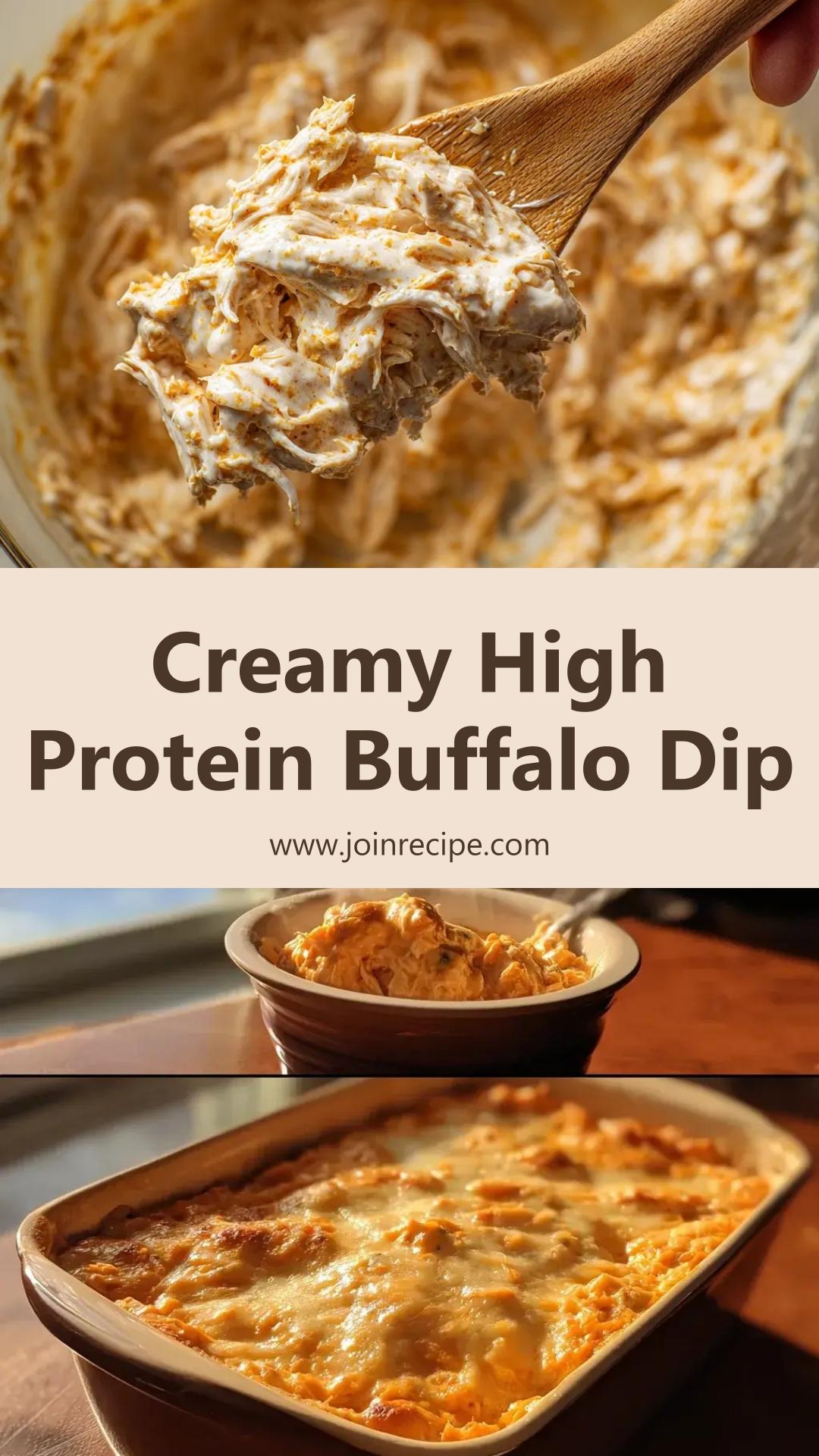 High Protein Buffalo Chicken Dip: Creamy, Spicy, One-Bowl Crowd-Pleaser — pin 2
