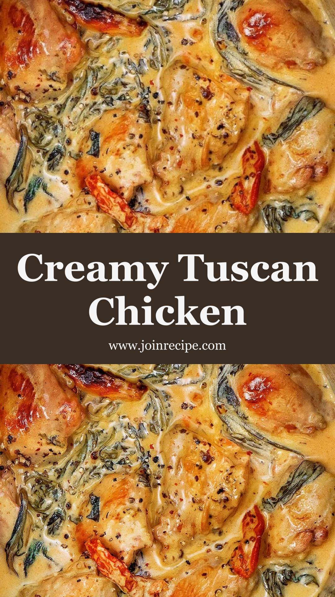 Instant Pot Tuscan Chicken: Creamy Garlic Sauce with Sun-Dried Tomatoes — pin 1