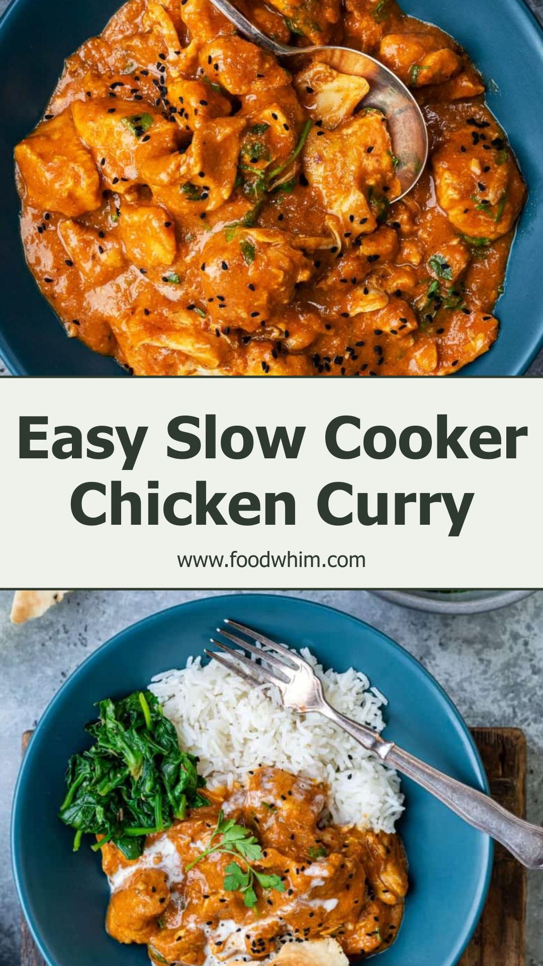 Slow Cooker Chicken Curry With Creamy Spiced Sauce — pin 2