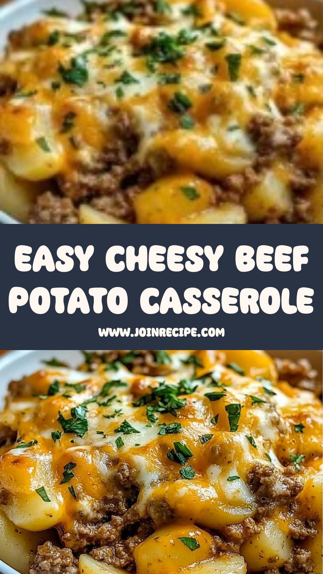 Cheesy Ground Beef & Potato Casserole: A Comforting One-Pan Dinner — pin 2