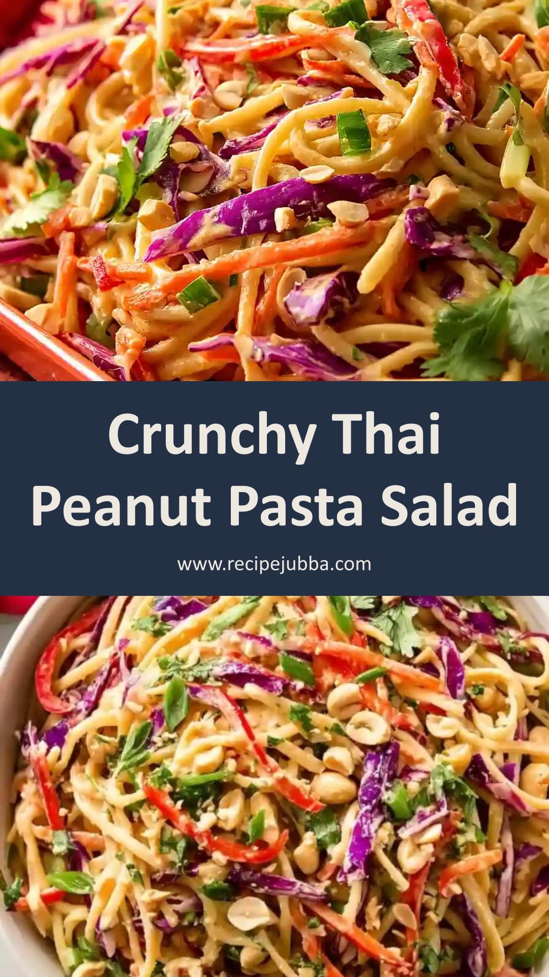 Crunchy Thai Peanut Pasta Salad: Flavor-Packed Make-Ahead Delight — pin 3