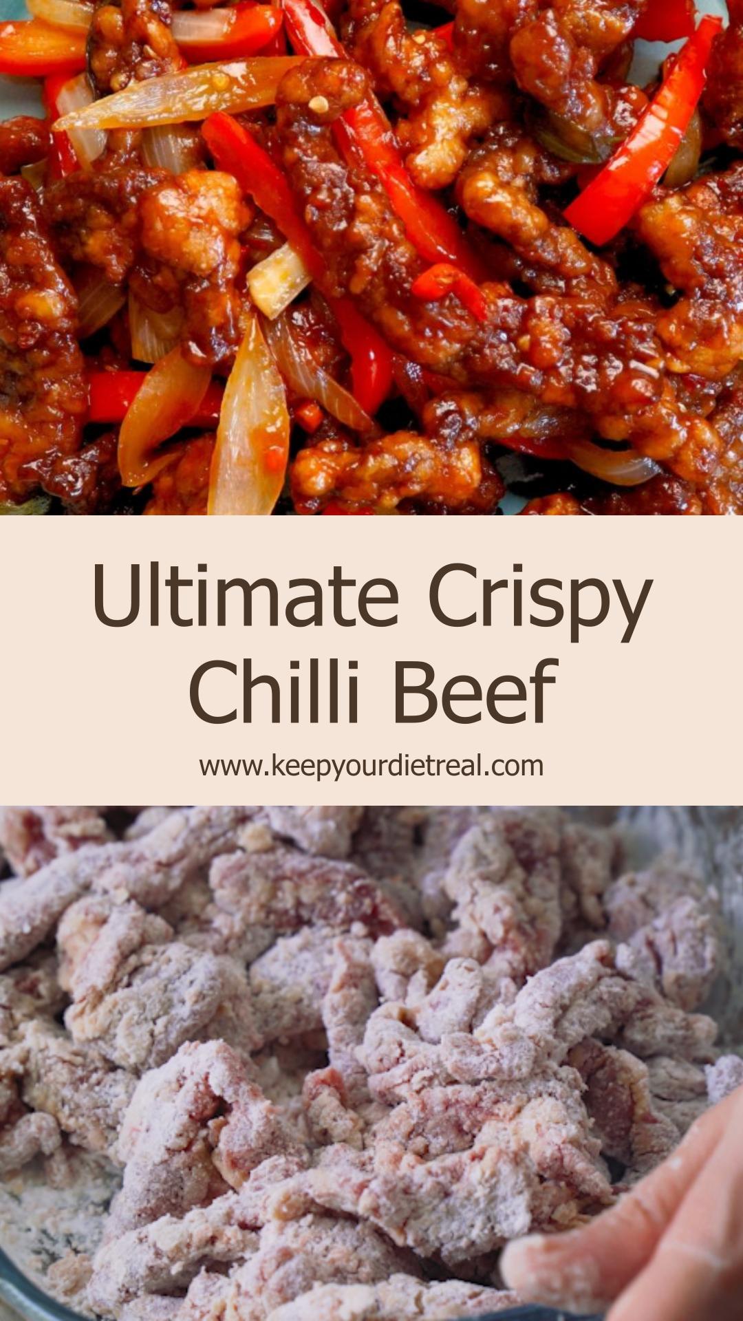 Crispy Chilli Beef with Sweet Chilli Sauce — pin 3