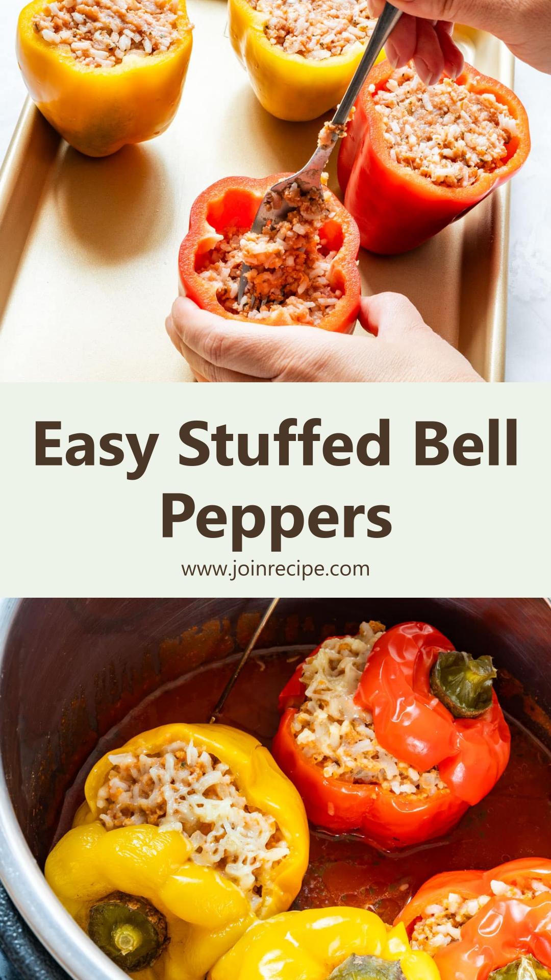 Instant Pot Stuffed Bell Peppers: Flavorful Ground Beef and Rice Dinner — pin 3
