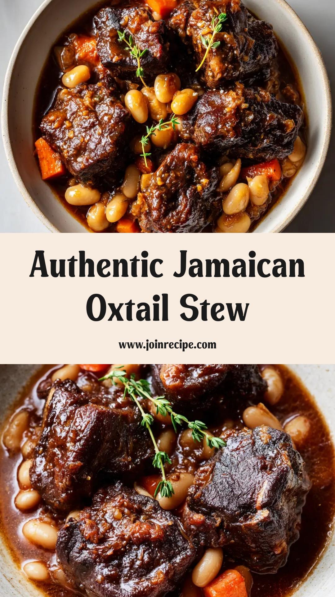 Authentic Jamaican Oxtail Stew — pin 1