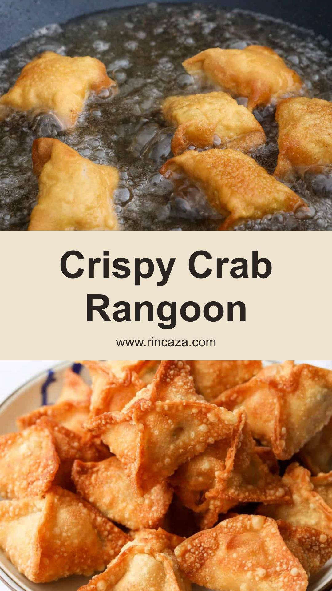 Crab Rangoon with Crispy Golden Wontons and Creamy Crab Filling — pin 2