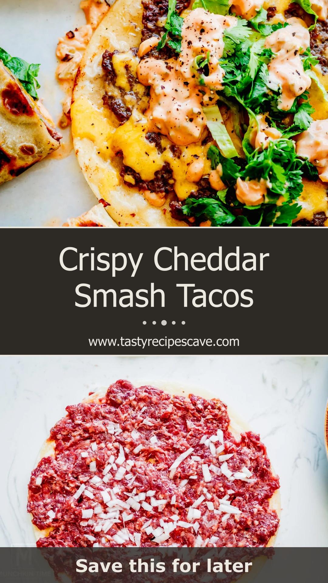 Smash Tacos with Cheddar and Special Sauce — pin 1