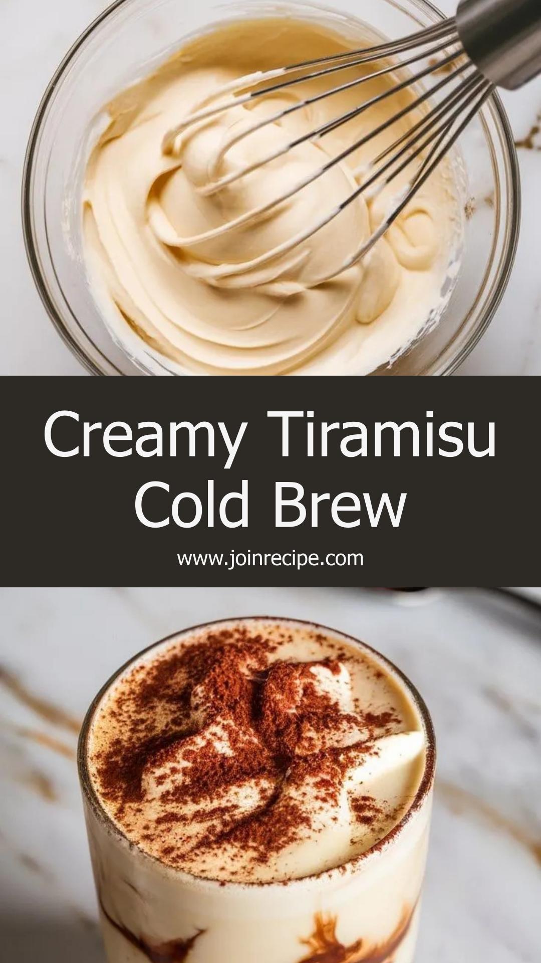 Tiramisu Cold Brew: Creamy Coffee Dessert in a Glass — pin 2