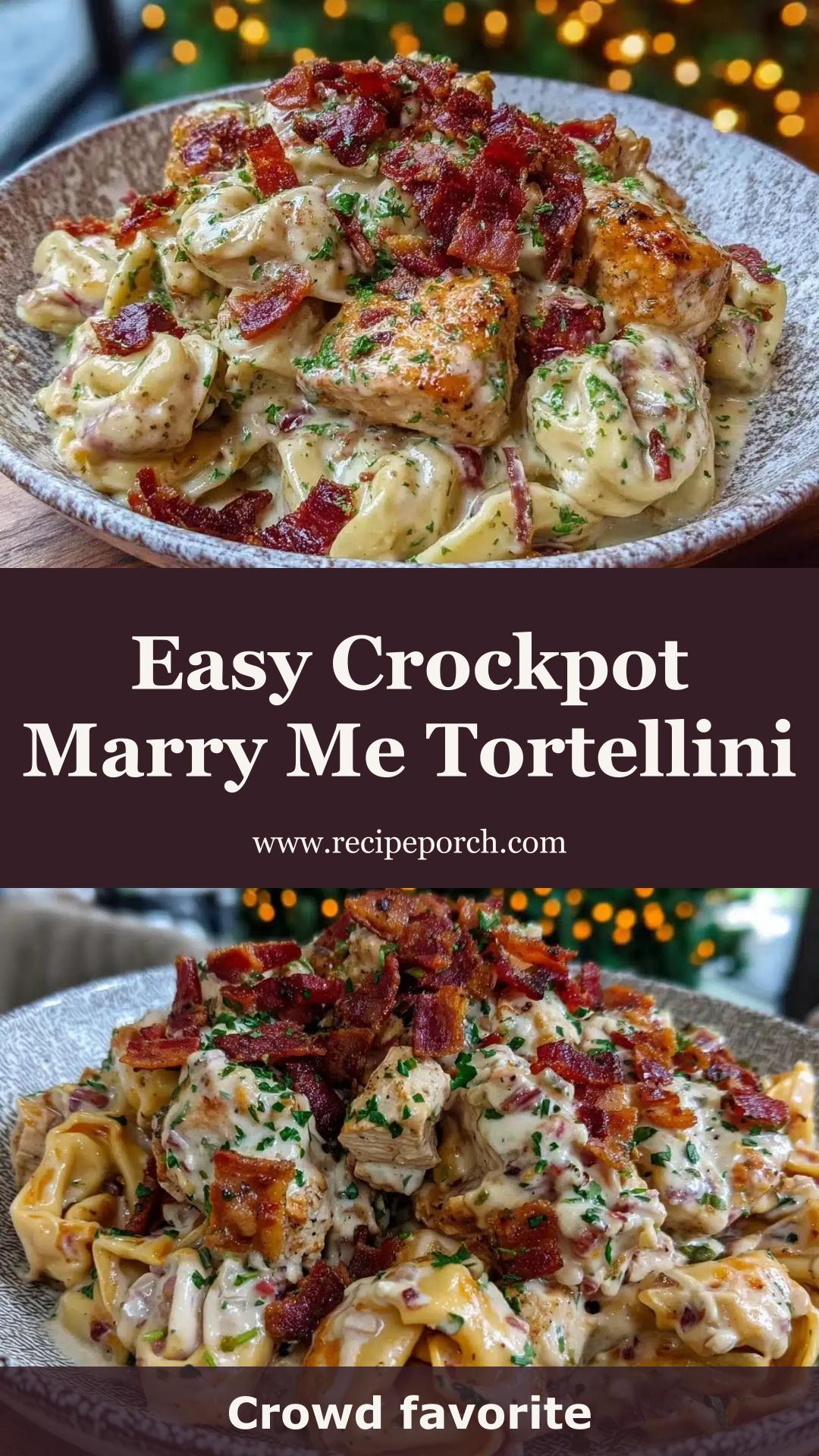Crockpot Marry Me Chicken Tortellini with Creamy Parmesan Sauce — pin 2