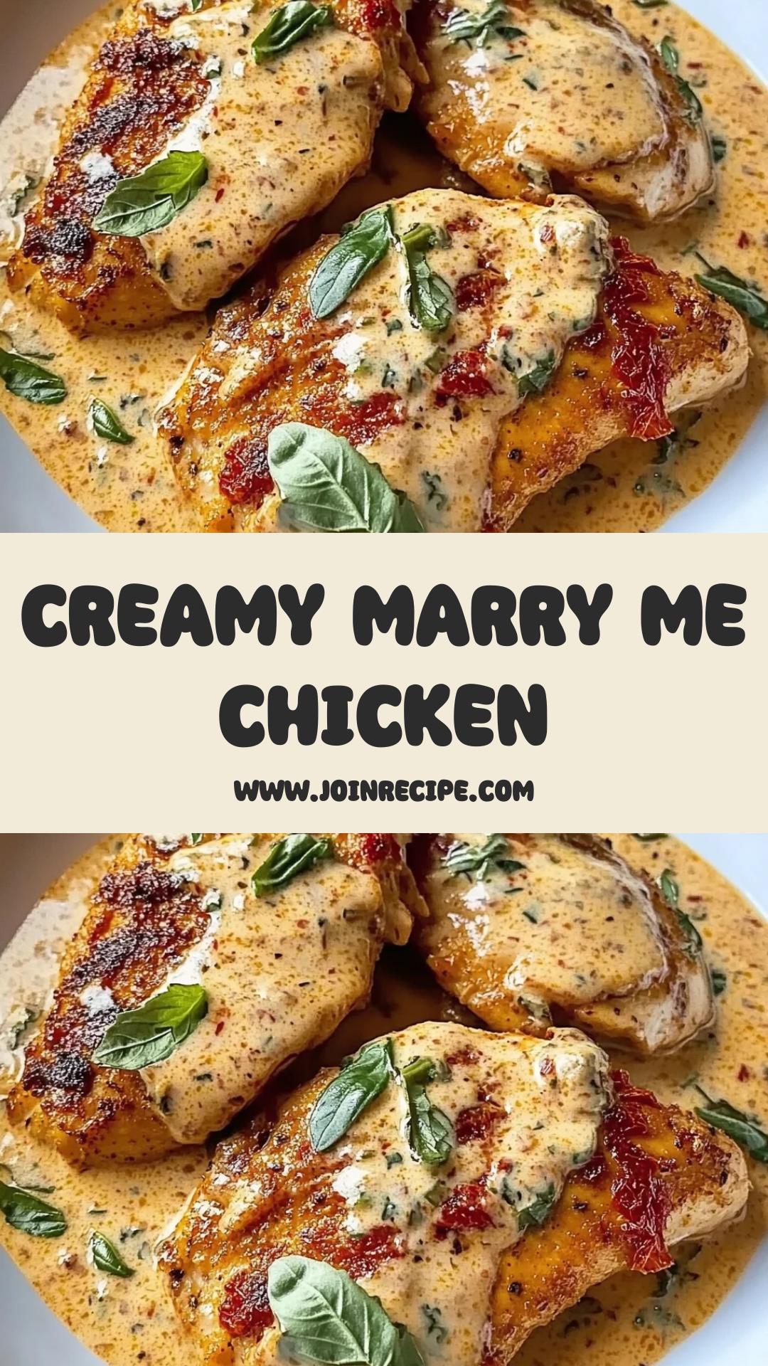 Original Marry Me Chicken: Tender Chicken in Creamy Sun-Dried Tomato Sauce — pin 3