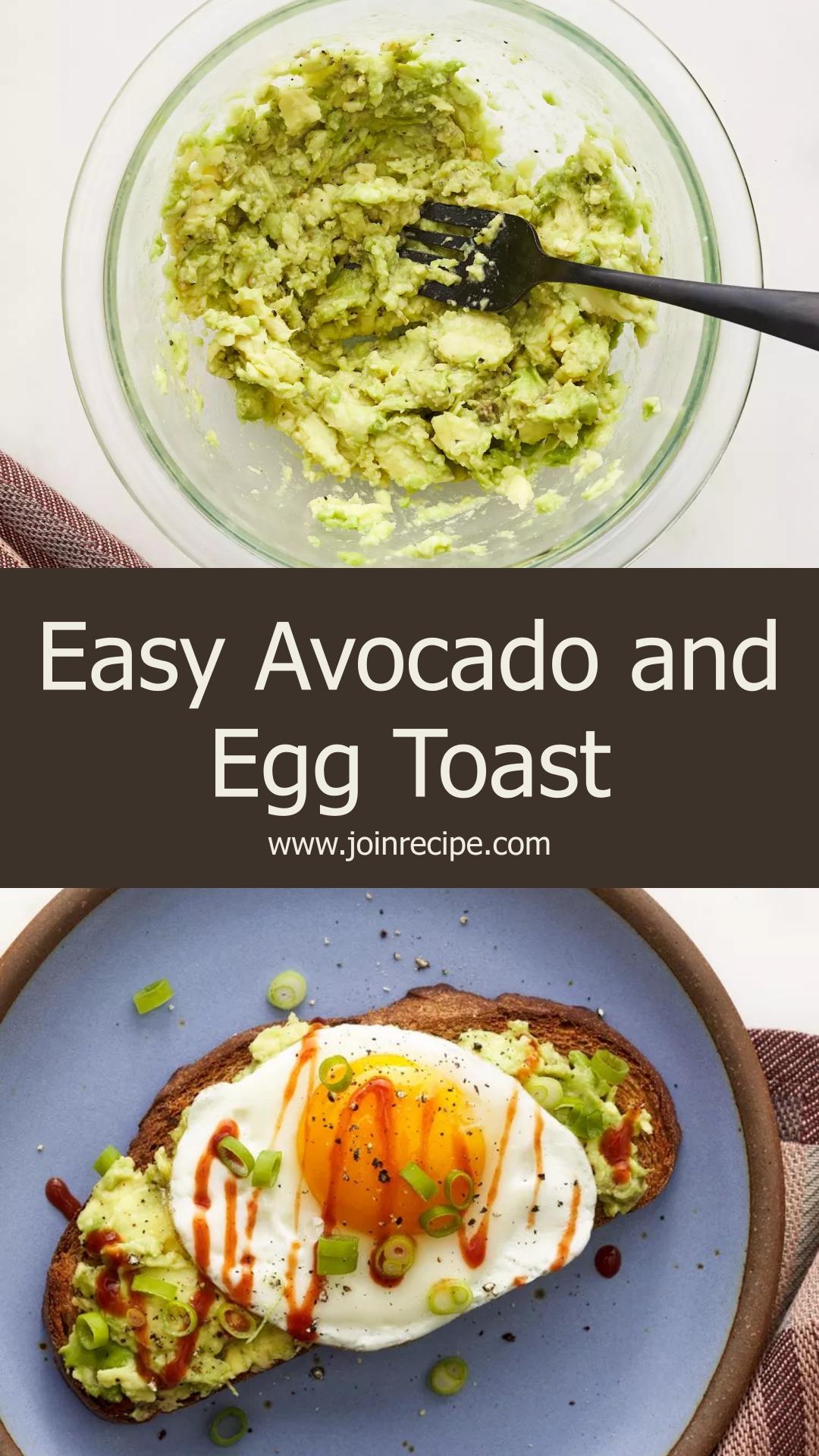 Avocado and Egg Toast — pin 1