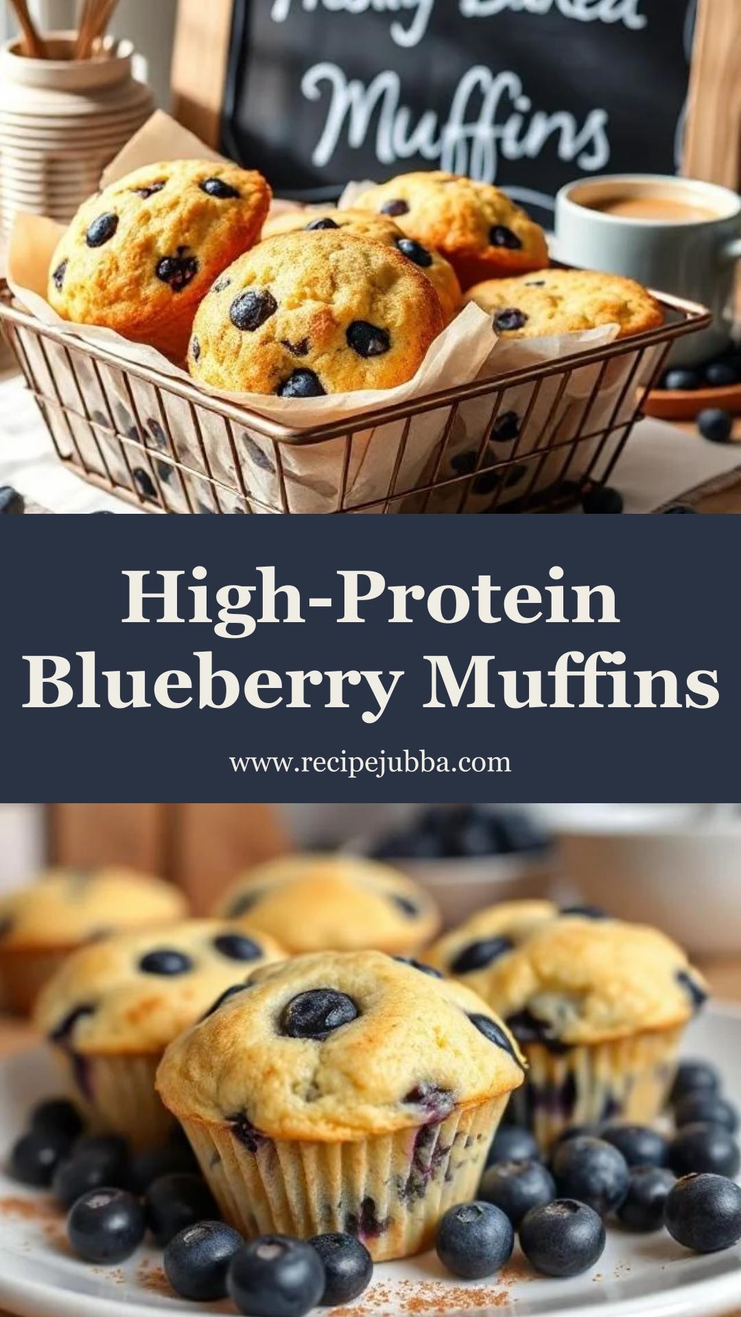 High-Protein Blueberry Cottage Cheese Muffins: Moist, Tender, and Nutritious — pin 3