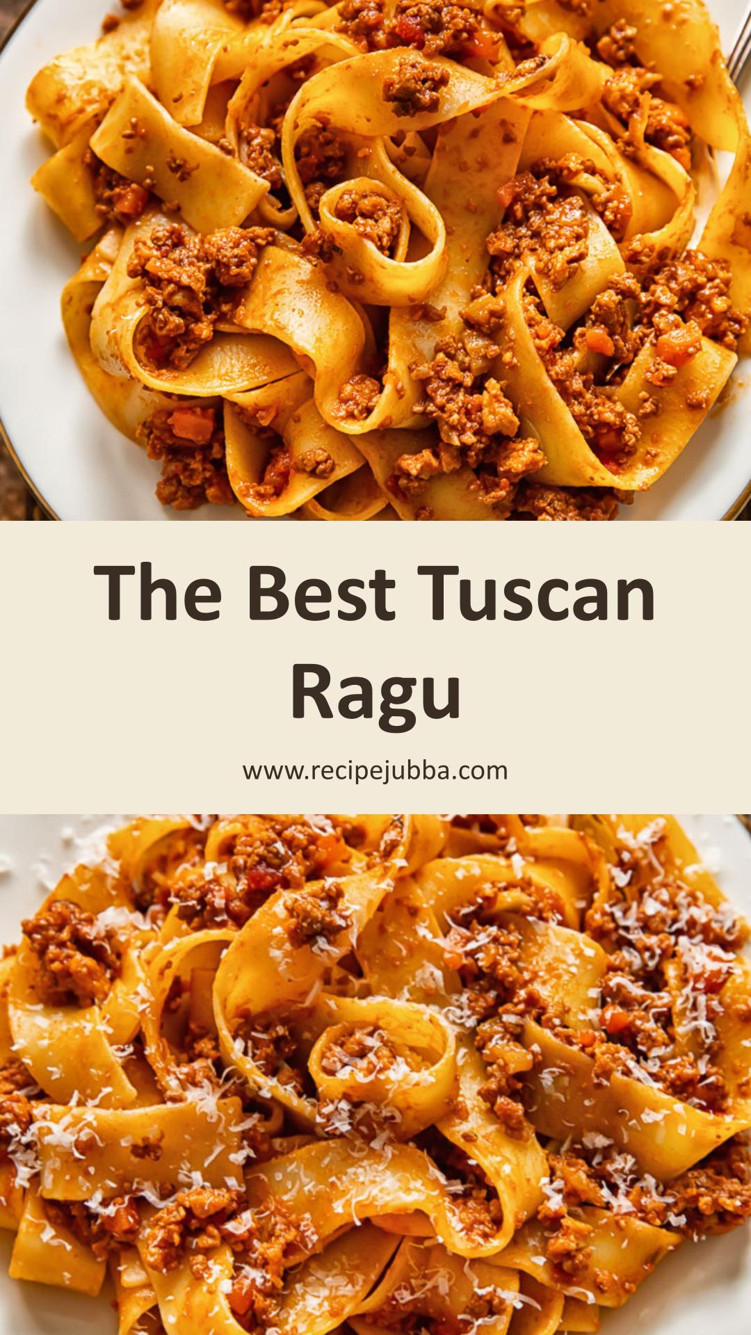 Tuscan Ragu with Slow-Cooked Soffritto and Red Wine — pin 1