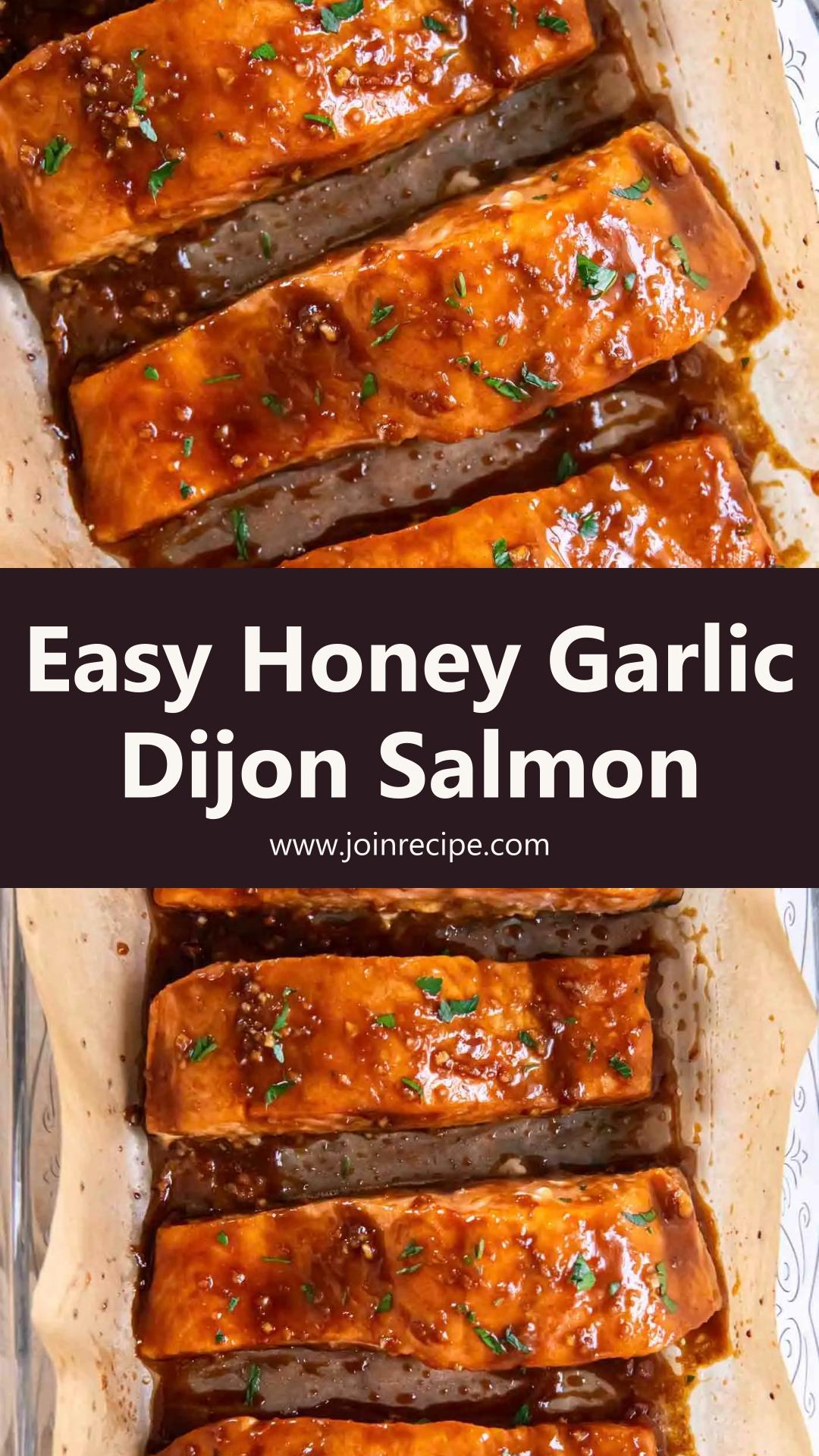 Baked Salmon with Honey Garlic Dijon Glaze — pin 2