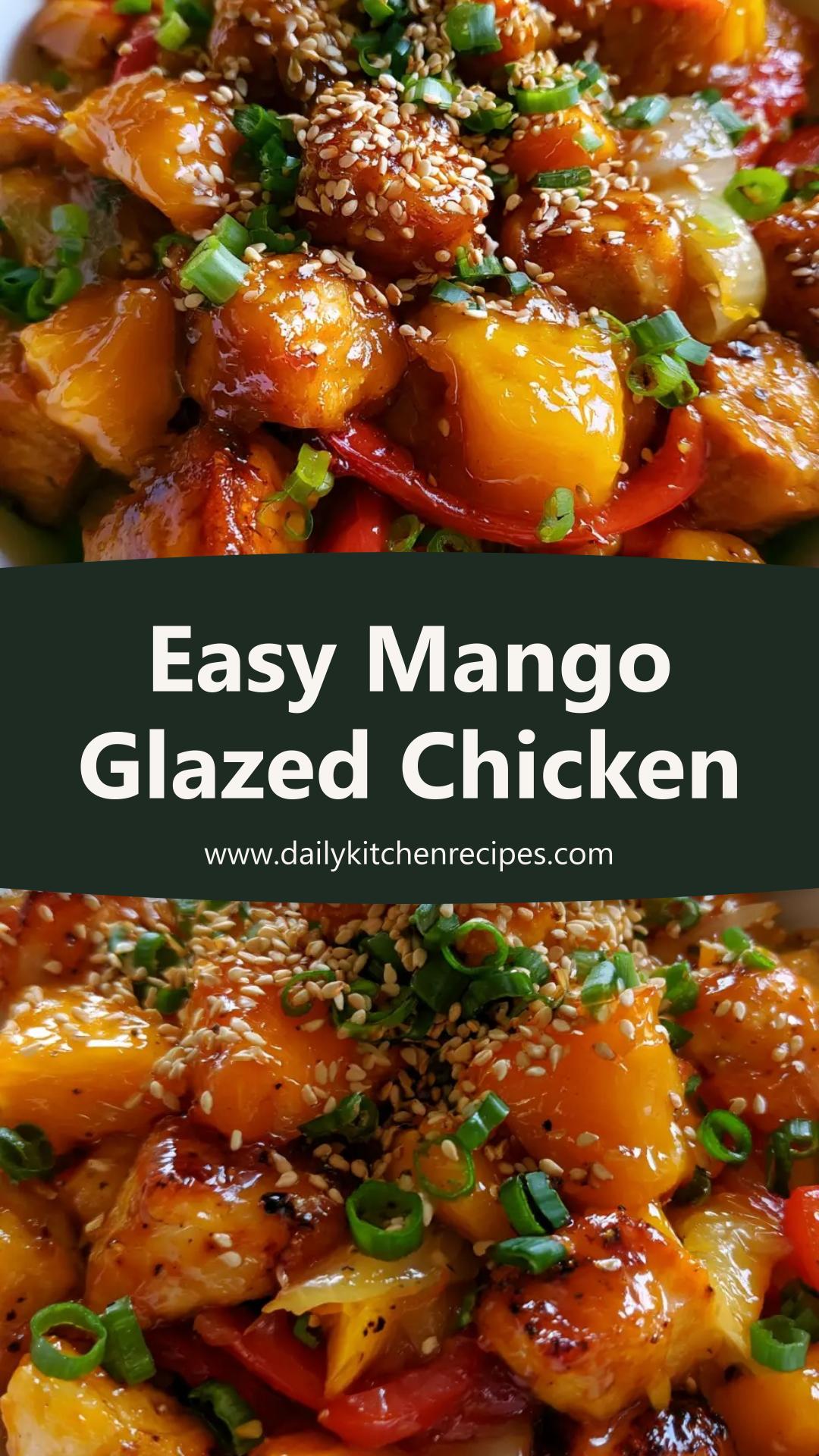 Mango Glazed Chicken with Fresh Mango and Bell Pepper — pin 2