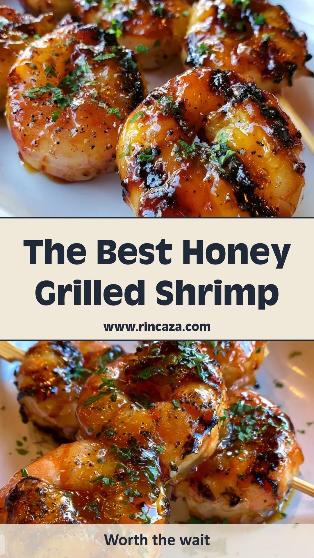 Honey Grilled Shrimp with Glossy Amber Glaze — pin 1