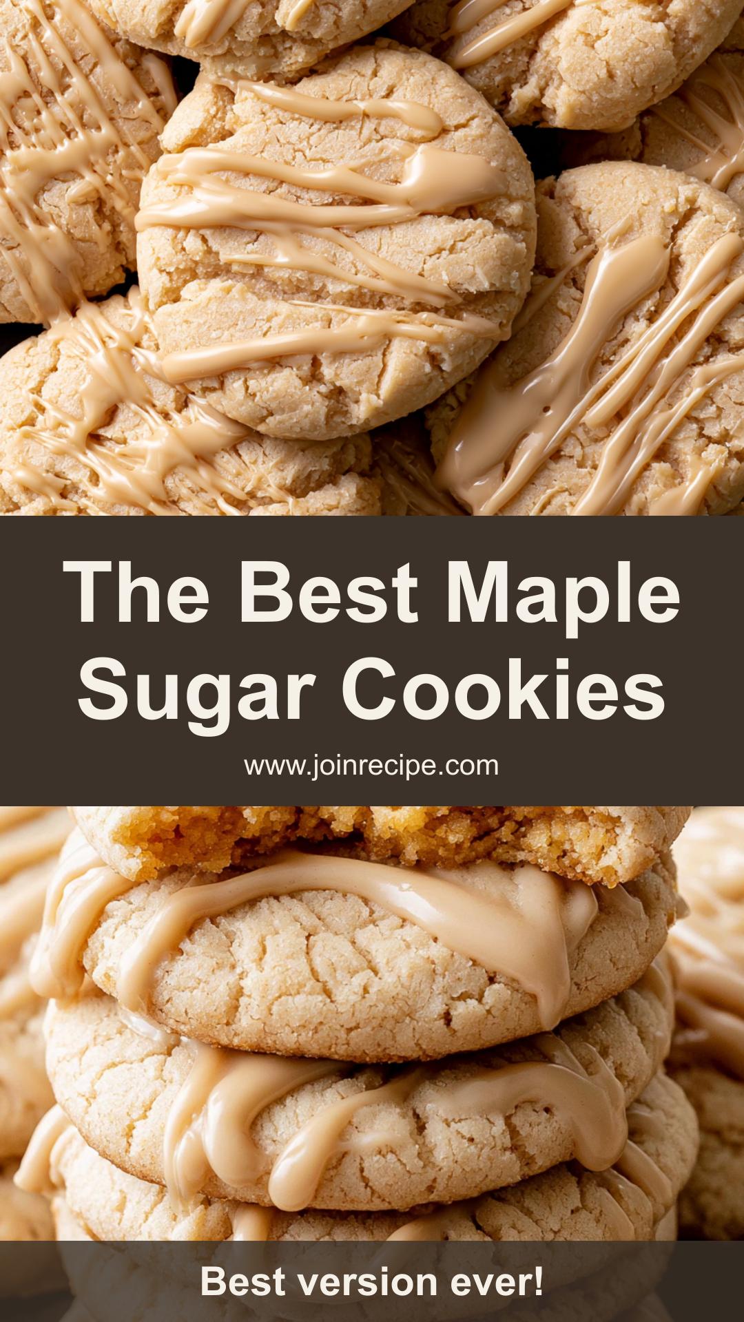 Soft Maple Sugar Cookies with Chewy Brown Sugar Centers — pin 3