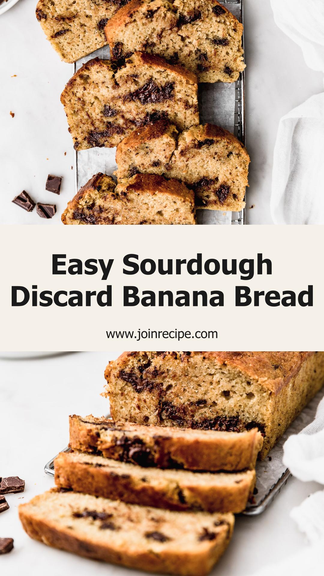 Sourdough Discard Banana Bread with Chocolate — pin 4