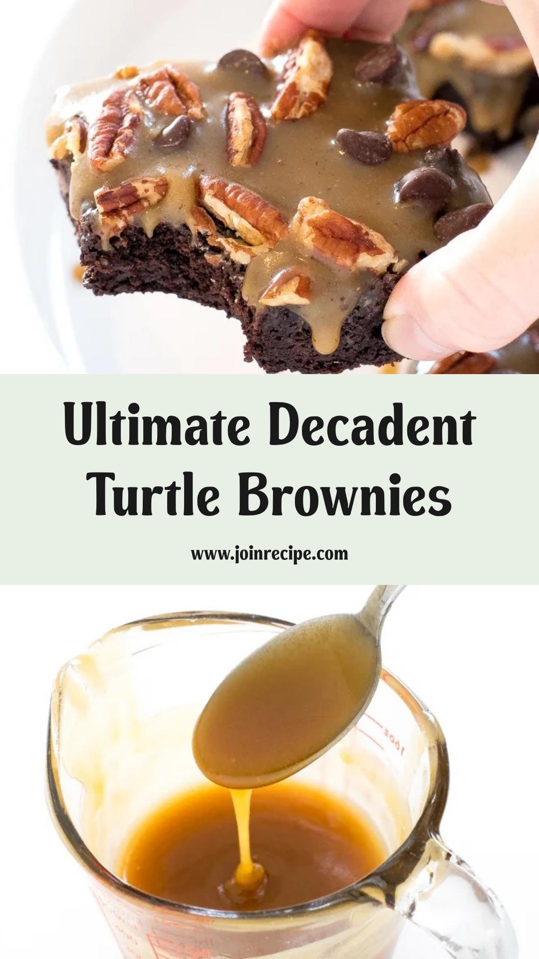 Decadent Turtle Brownies — pin 2