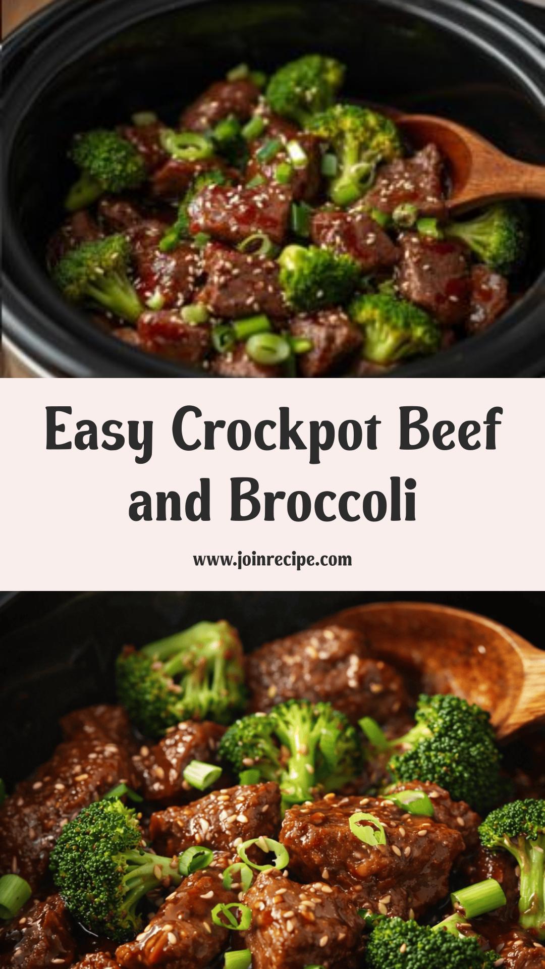 Better Than Takeout Crockpot Beef and Broccoli: Easy Weeknight Comfort Food — pin 1