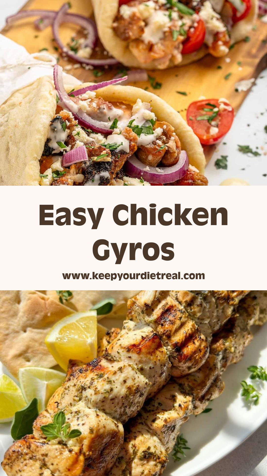 Easy Chicken Gyros with Lemon, Garlic, and Crisp Edges — pin 2