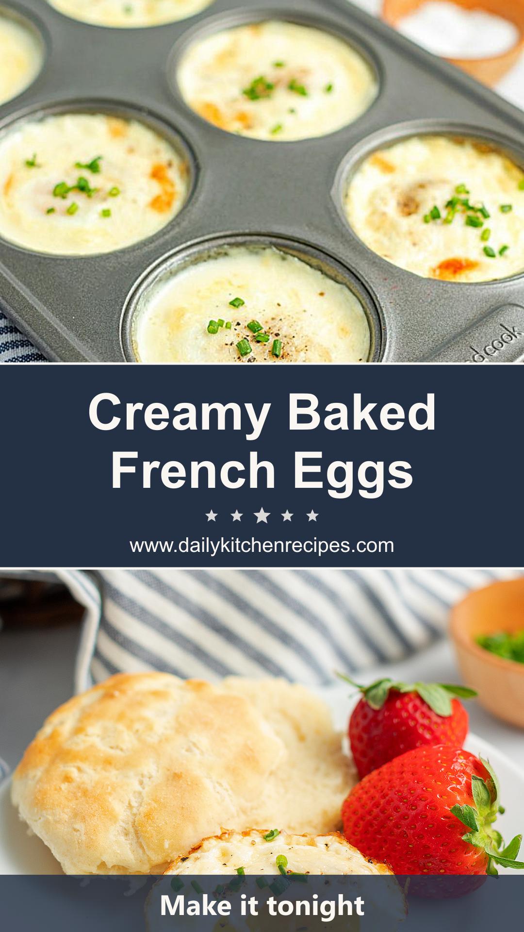 Baked French Eggs 12 Ingredients Easy Delicious — pin 3