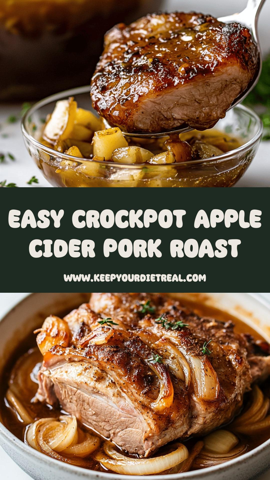 Crockpot Apple Cider Pork Roast with Warm Cinnamon and Nutmeg — pin 2