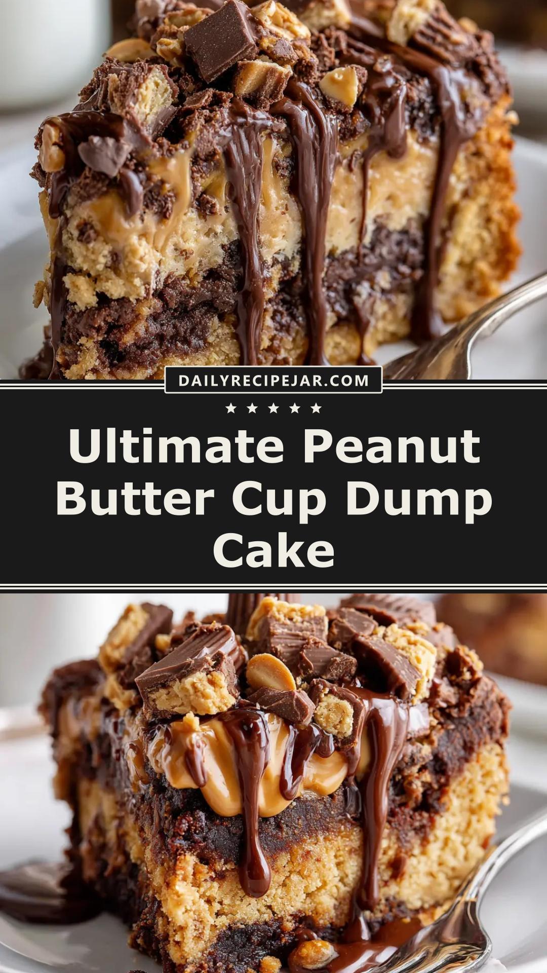 Peanut Butter Cup Dump Cake: 5-Ingredient Chocolate Dessert — pin 2