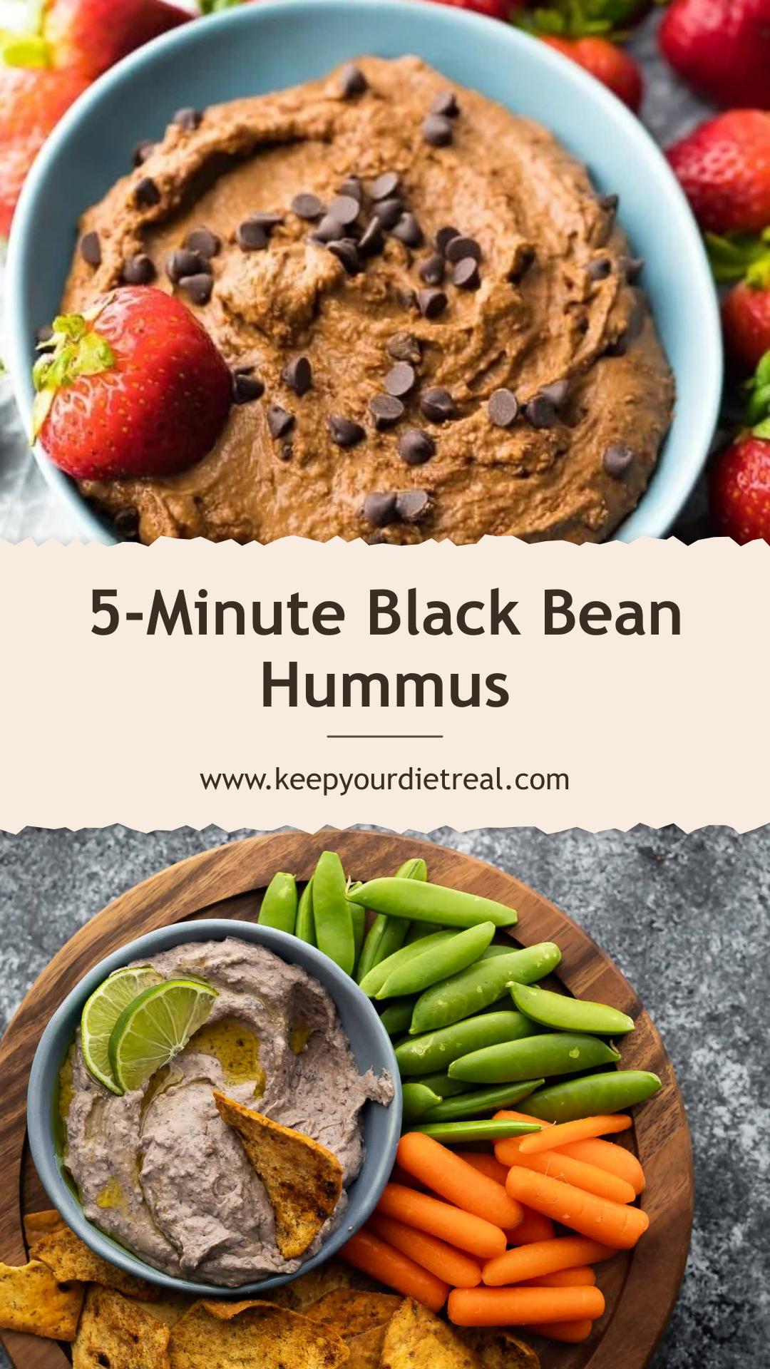 Black Bean Hummus with Lime and Tahini — pin 2