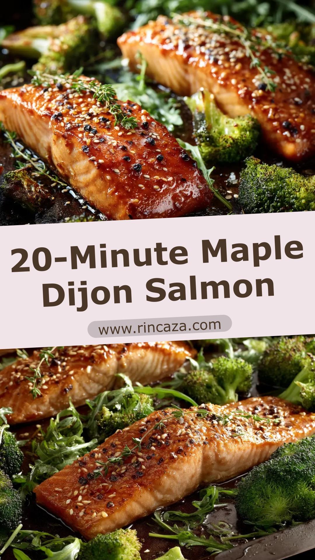 Maple Dijon Salmon: 20-Minute Weeknight Dinner — pin 2