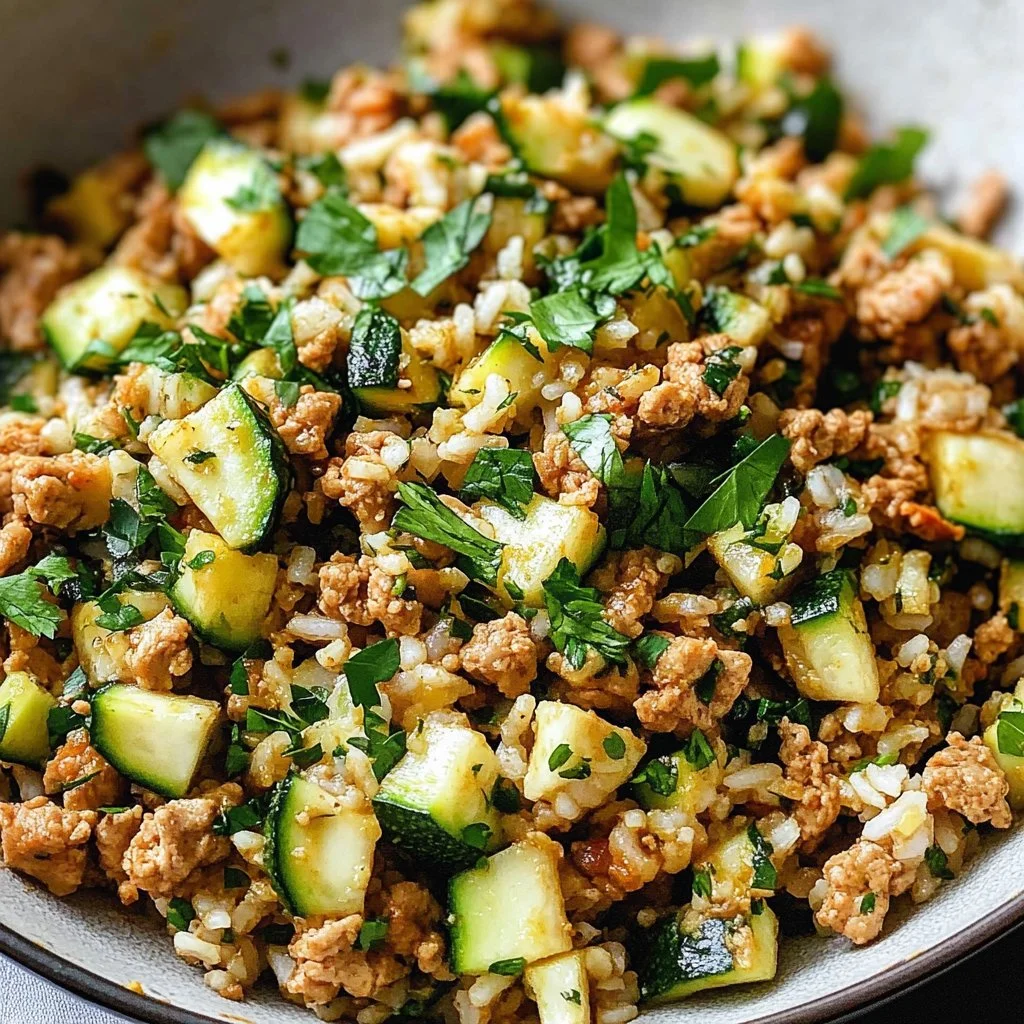 Ground Chicken Zucchini Rice Skillet: A Quick One-Pan Comfort Meal
