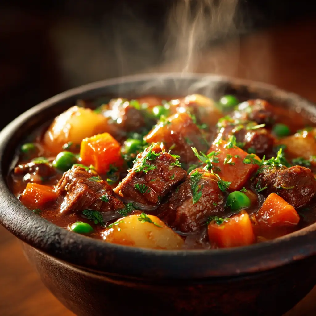 Slow Cooker Mediterranean Beef Stew With Tomatoes and Olives
