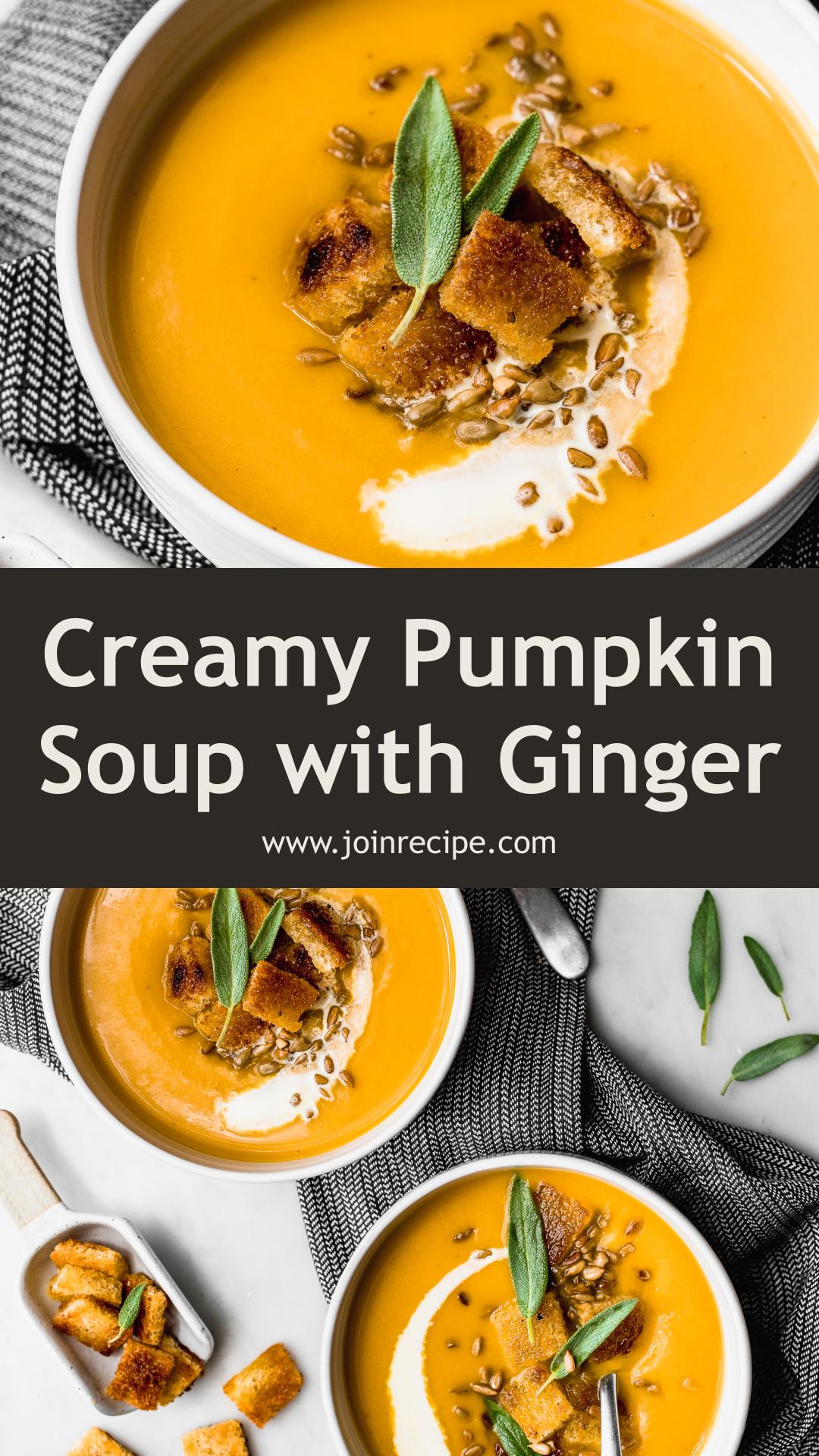Pumpkin Soup with Ginger — pin 2