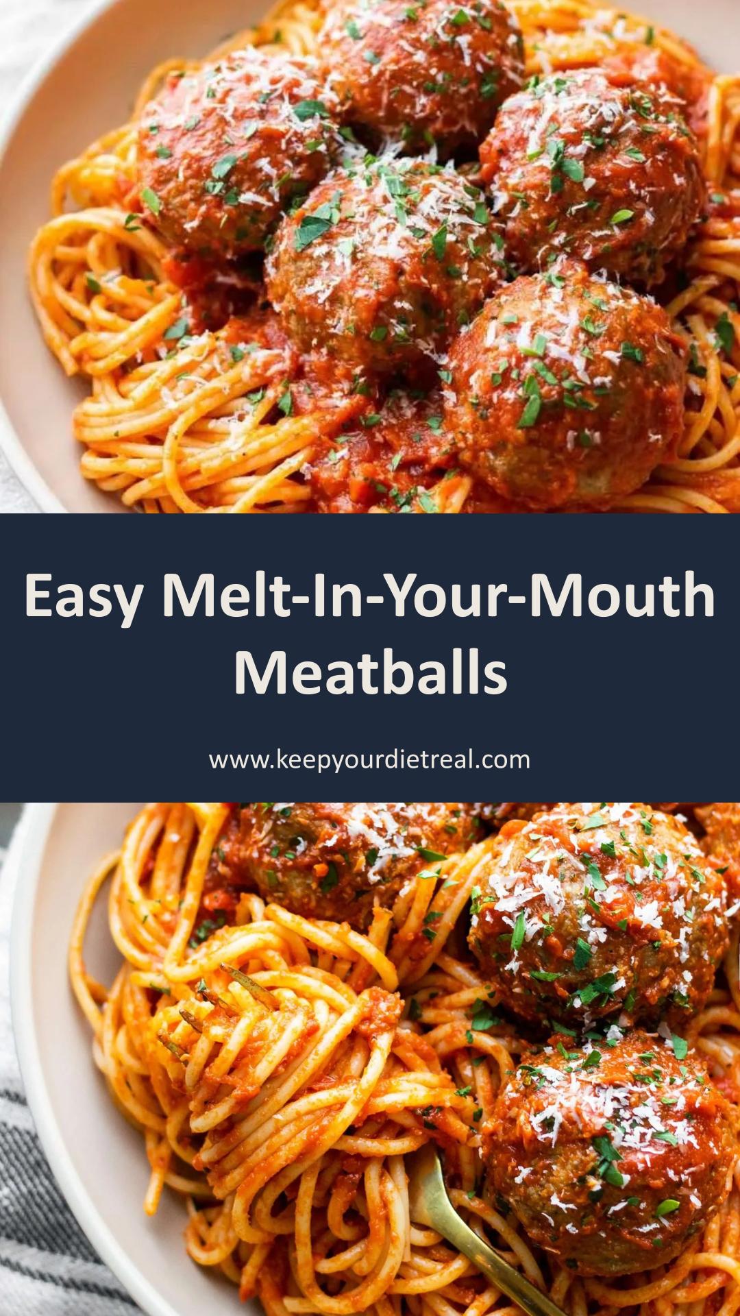 Melt-In-Your-Mouth Italian Meatballs: Tender and Juicy in Just 30 Minutes — pin 3