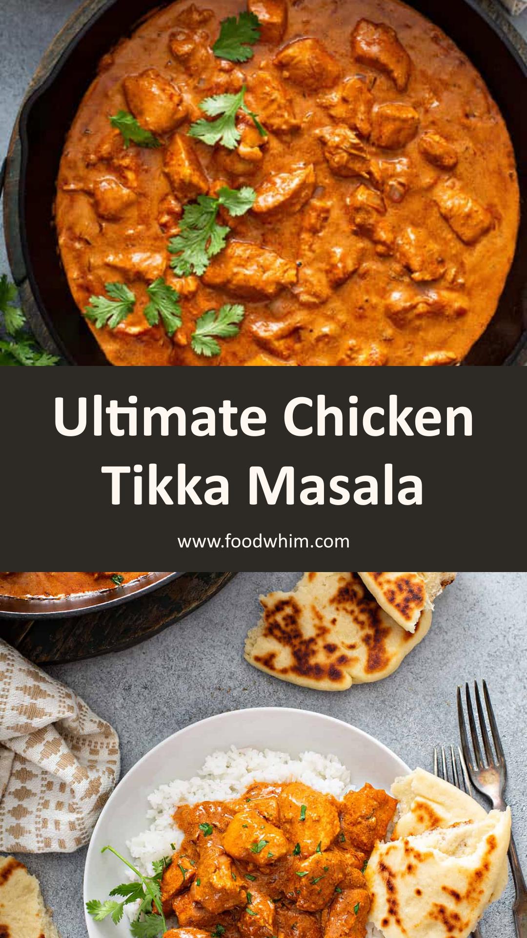 Chicken Tikka Masala with Charred Chicken and Creamy Tomato Sauce — pin 2