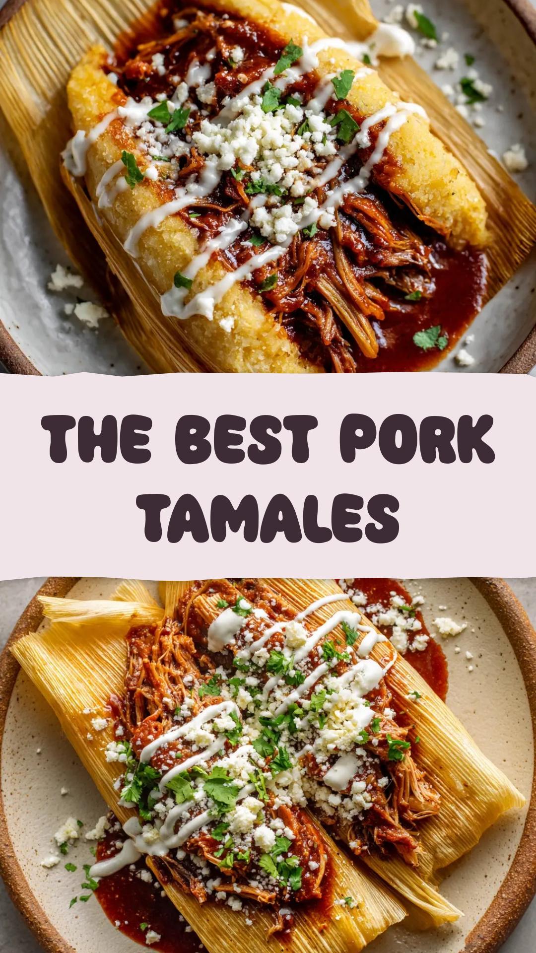 Authentic Homemade Pork Tamales with Red Chile Sauce — pin 1