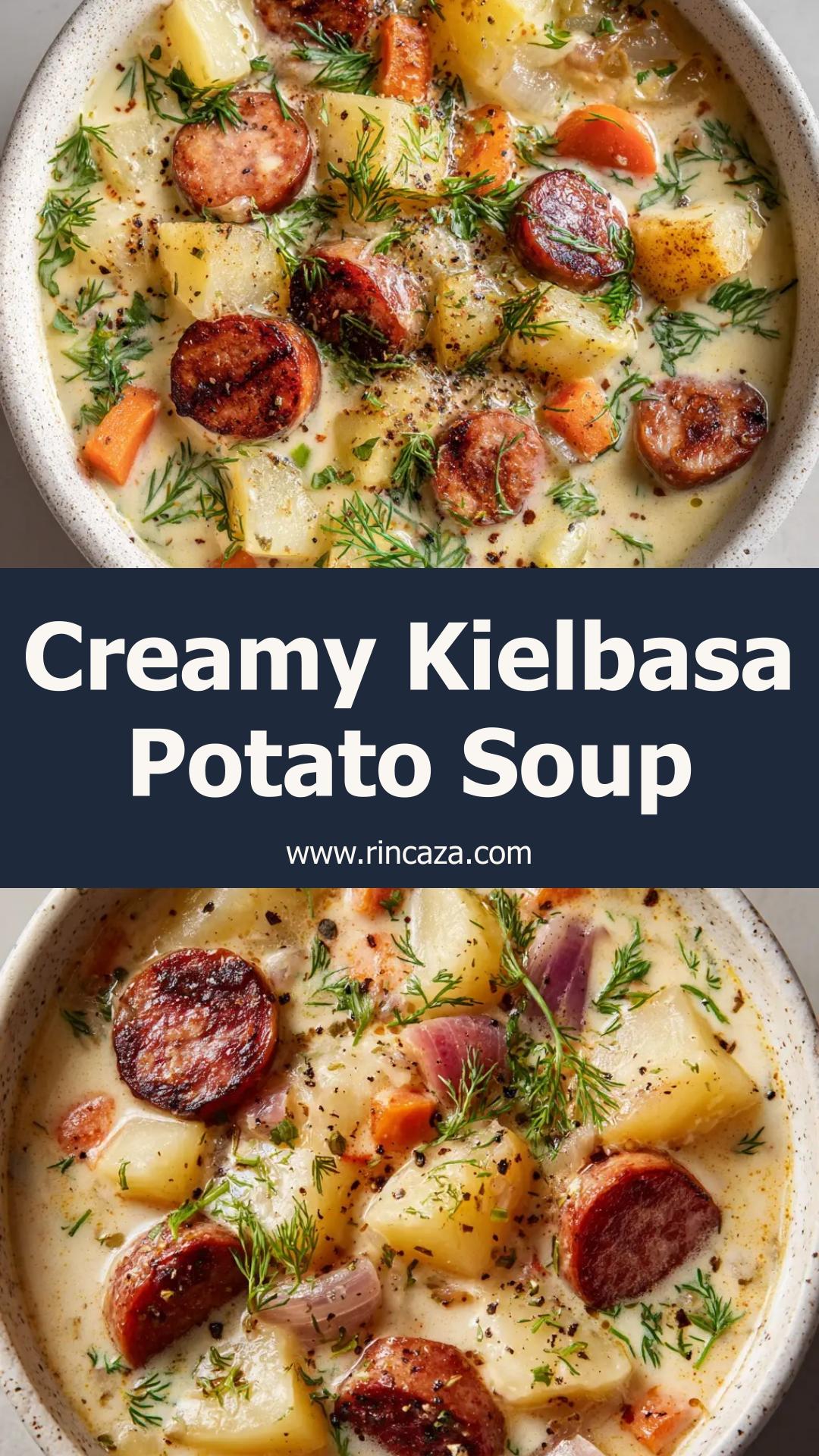 Kielbasa Potato Soup With Dill and Yukon Gold Potatoes — pin 2