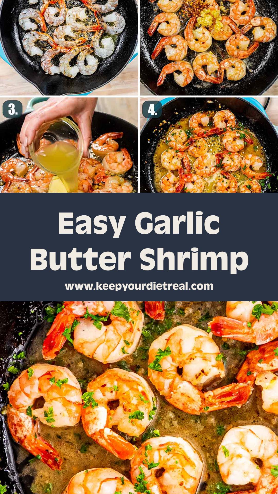 Garlic Butter Shrimp with Lemon, Parsley, and Red Pepper Flakes — pin 1