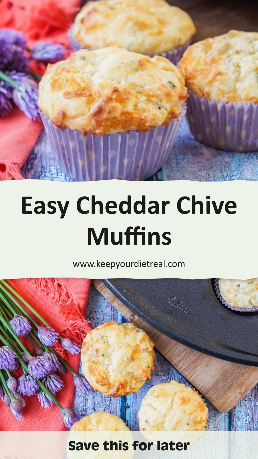 Cheddar Chive Mini Cornbread Muffins — pin 2