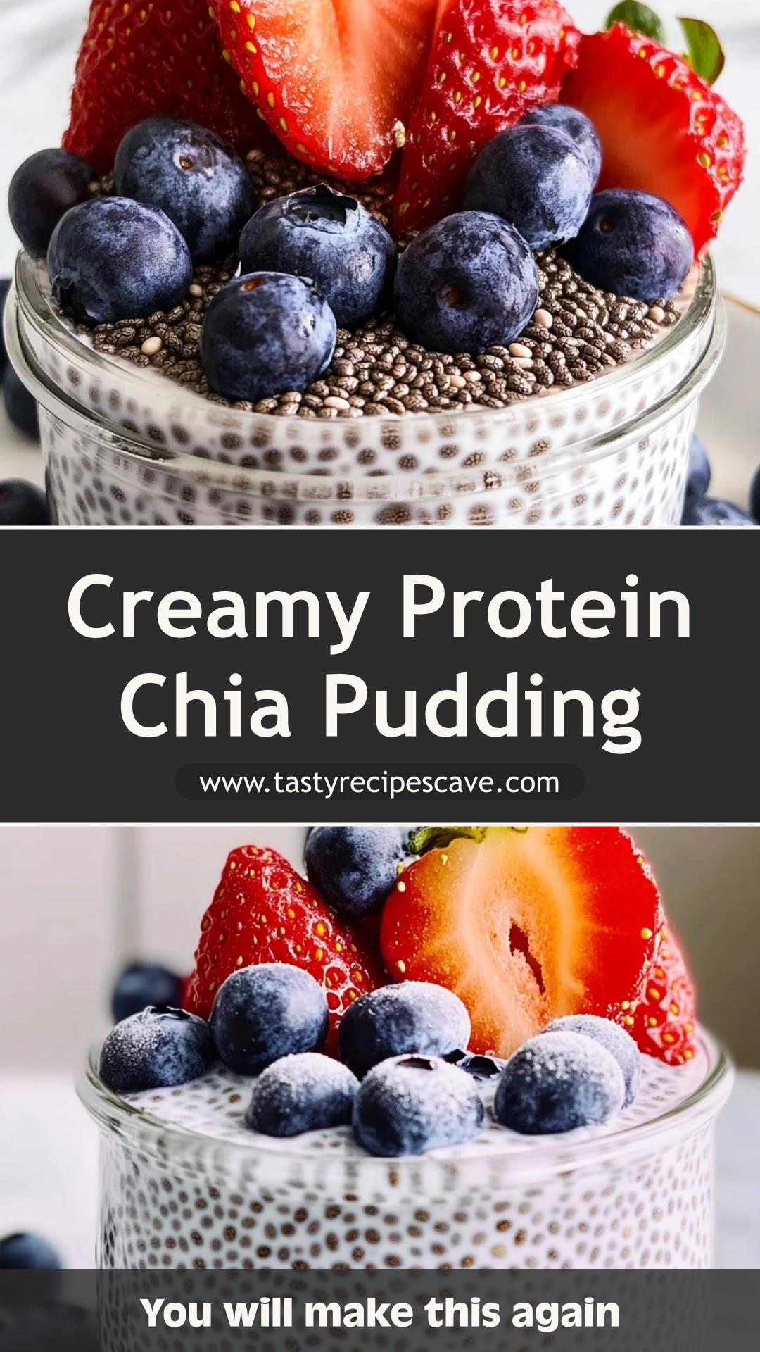 Protein Chia Seed Pudding: Creamy Make-Ahead Breakfast — pin 3