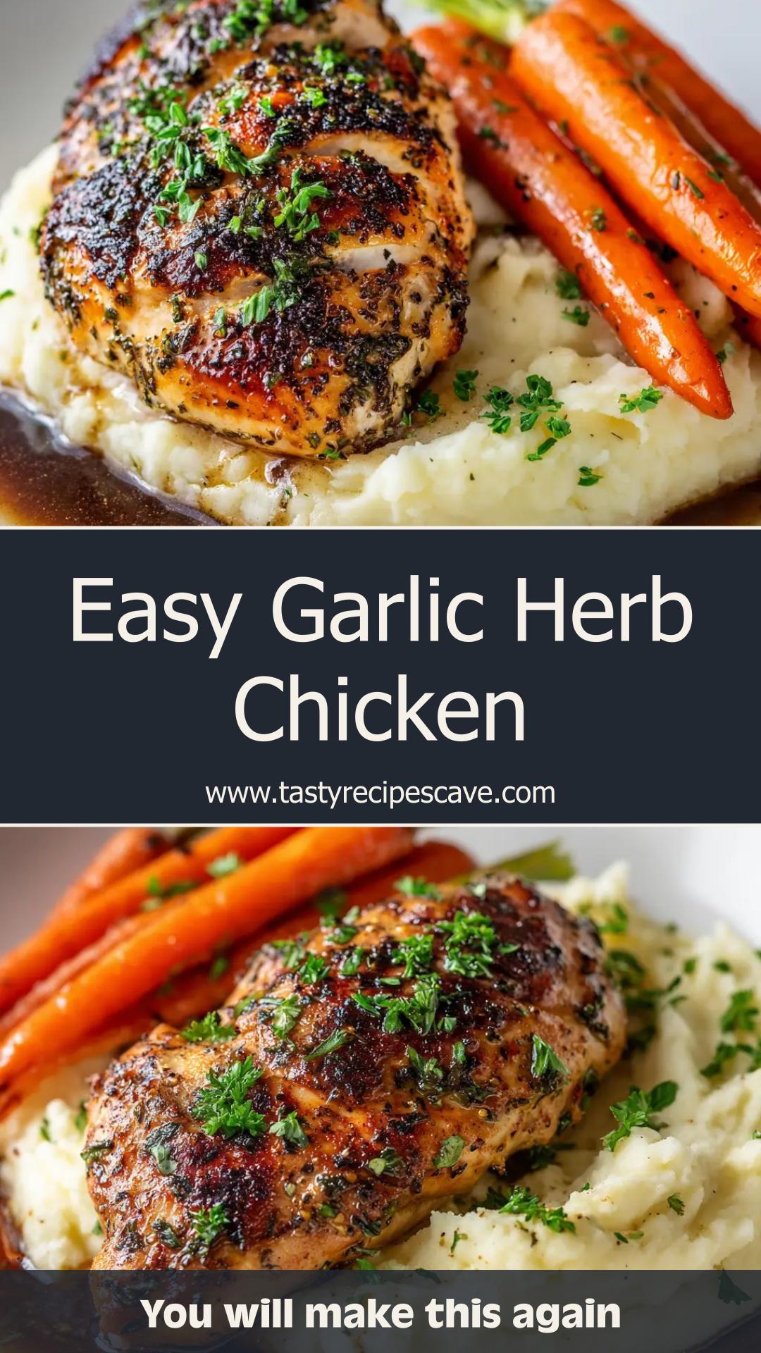 Garlic Herb Chicken with Lemon Butter Pan Sauce — pin 2
